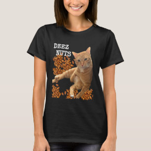 Deez Nuts grap met Kat en Amandelen T-shirt