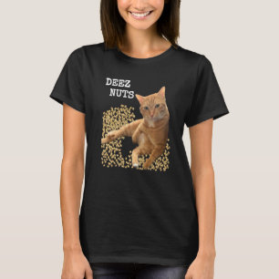 DEEZ NUTS grap met Kat en Pistachenoten T-shirt