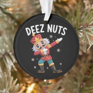 Deez Nuts Notenkraker Noot Grappige Kerstmis  Ornament