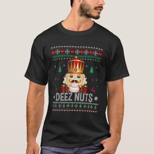 Deez Nuts Nutcracker Funny Ugly Christmas Sweat (Devant)