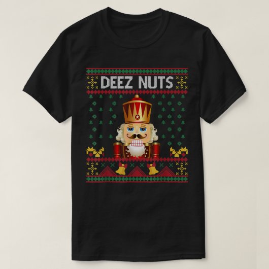 Deez Nuts Nutcracker Funny Ugly Christmas Sweat (Design devant)