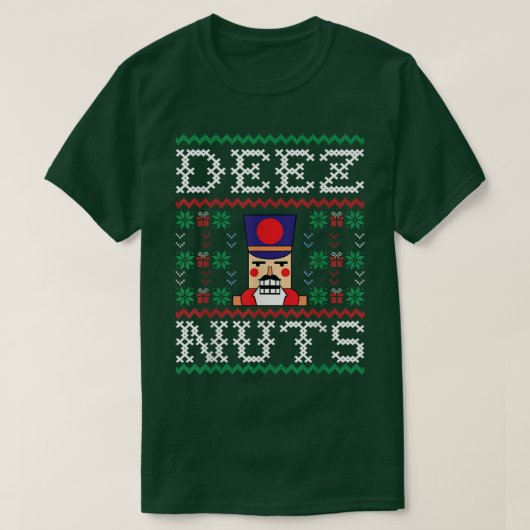 Deez Nuts Nutcracker Funny Ugly Christmas Sweat (Design devant)