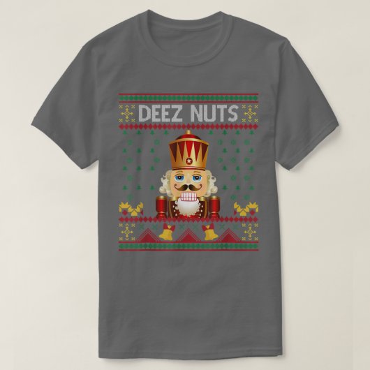 Deez Nuts Nutcracker Funny Ugly Christmas Sweat (Design devant)