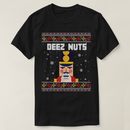 Deez Nuts Nutcracker Funny Ugly Christmas Sweat (Design devant)