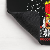 Deez Nuts Nutcracker Funny Ugly Christmas Sweater Muismat (Hoek)