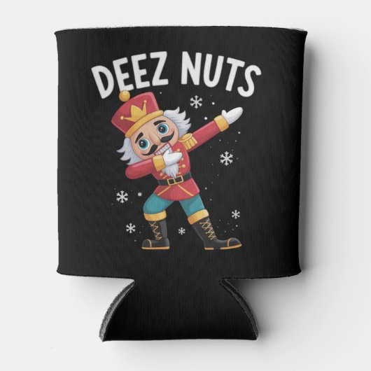 Deez Nuts Nutcracker Nut Funny Christmas  Blikjeskoeler (Voorkant)