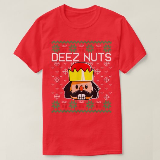 Deez Nuts Nutcracker Ugly Christmas Sweat Funny  (Design devant)