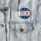 Deez Nuts voor President Ronde Button 5,7 Cm (In situ)