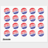 Deez Nuts voor President Ronde Sticker (Vel)