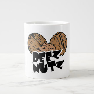 Deez Nutz Funny Illustratie Extra Grote Beker