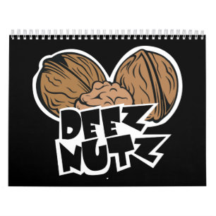 Deez Nutz Funny Illustratie Kalender
