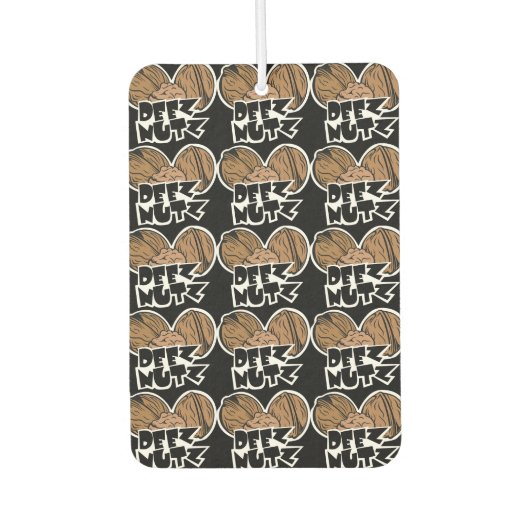 Deez Nutz Funny Illustratie Luchtverfrisser (Voorkant)