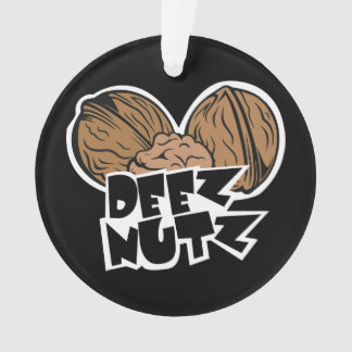 Deez Nutz Funny Illustratie Ornament