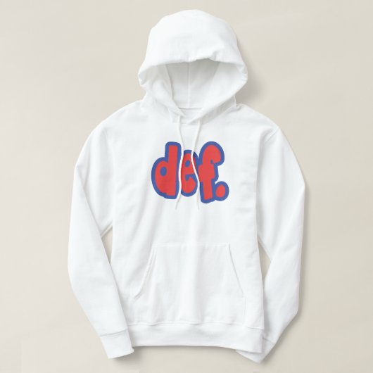 def. hoodie (Design voorkant)