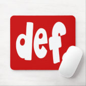 def. muismat (Met muis)