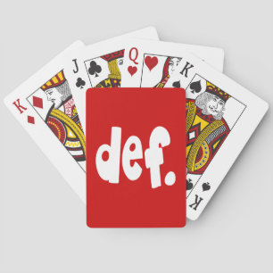def. pokerkaarten