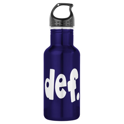 def. waterfles  (Voorkant)
