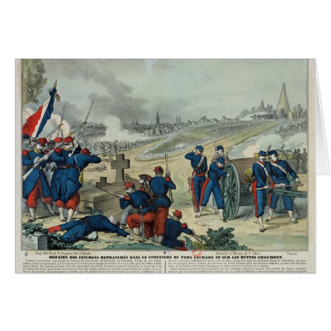 Défaite des rebelles retranchés dans le cimetière (Devant horizontal)