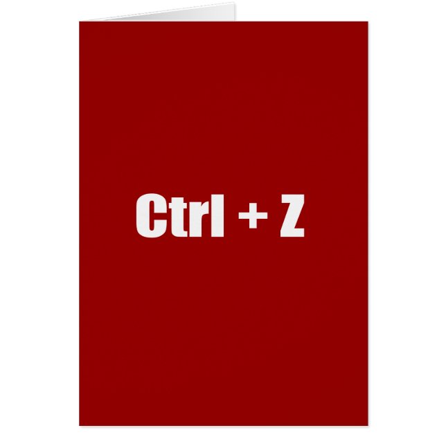 Défaites - le CTRL + Z (Devant)