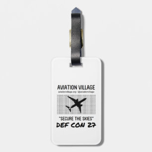 DEFCON Aviation Village Bagagelabel