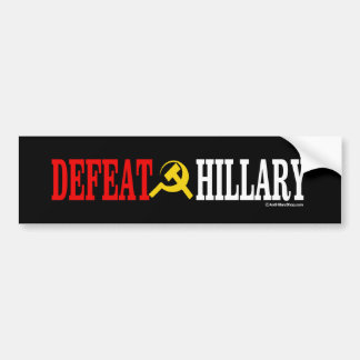 Defect Hillary - Anti-Hillary - white -.png Bumpersticker