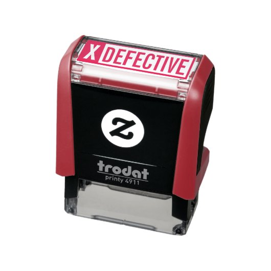 DEFECTIEF PRODUCTZELF-INKINGSTEMP  ZELFINKTENDE STEMPEL (Product)
