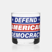 Defence American Democracy uit het niets Whisky Glas (Voorkant)