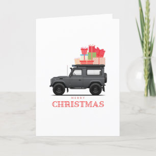 Defender Adventure Folded Holiday Card Feestdagen Kaart