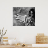 Defender Angel Girl Sword Poster (Keuken)