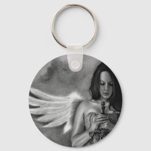 Defender Angel Girl Sword Sleutelhanger