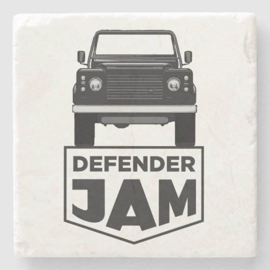 DEFENDER JAM STENEN ONDERZETTER (Voorkant)
