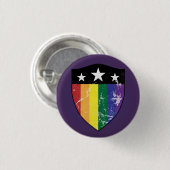 Defender Shield 01 (LGBTQIA) Ronde Button 3,2 Cm (Voorkant /achterkant)
