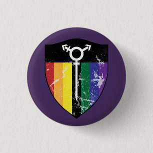 Defender Shield 02 (LGBTQIA) Ronde Button 3,2 Cm