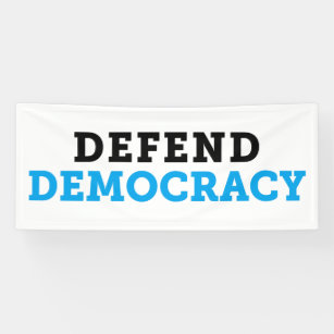 Défendez la bannière de démocratie