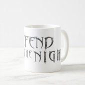 Défendez la tasse de logo de nuit (Devant droit)