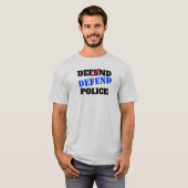  DÉFENDRE LA POLICE ! T-shirt pour l'application d (Devant entier)