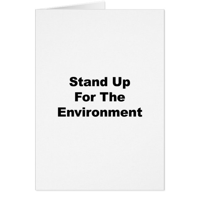 Défendre l'environnement (Devant)