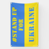 Défendre L'Ukraine Bannière Soutenir La Liberté (Verticale)