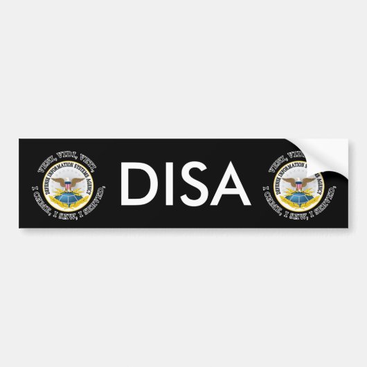 Defense Information Systems Agency (DISA) VVV Bumpersticker (Voorkant)