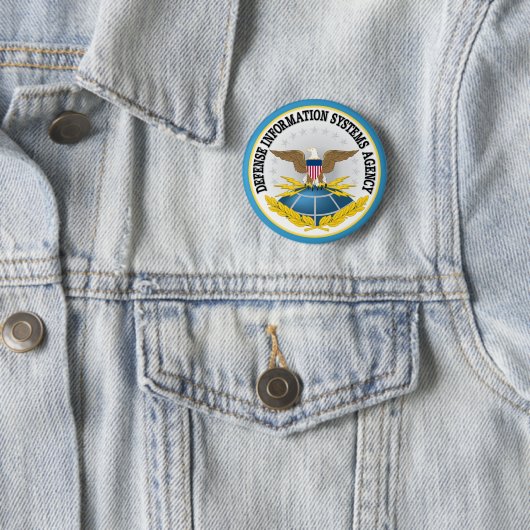Defense Information Systems Agency Pinback Button (In situ)
