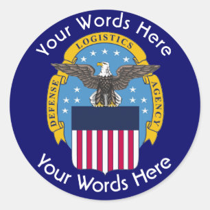 Defense Logistics Agency DIA Shield Ronde Sticker
