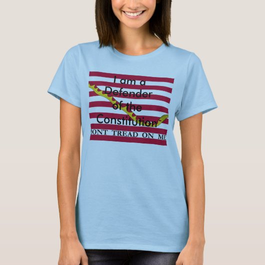 Défenseur du T-shirt de la femme de constitution (Devant)