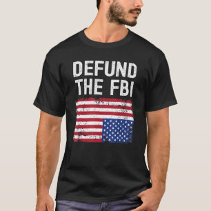 Defensie de Amerikaanse vlag van de FBI T-shirt