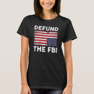 Defensie de Amerikaanse vlag van de FBI T-shirt