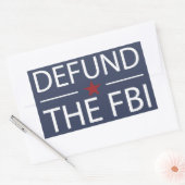 Defensie de FBI Rechthoekige Sticker (Envelop)