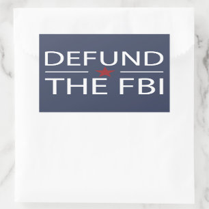 Defensie de FBI Rechthoekige Sticker