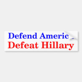 Defensie van Amerika Hillary Bumpersticker
