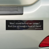 Defensie van Amerika - Support Troops Bumpersticker (Op auto)