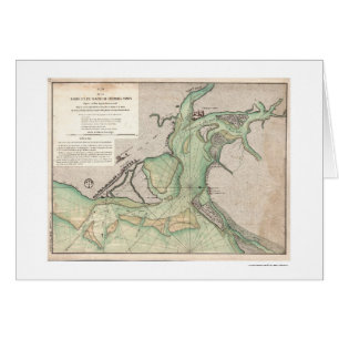 Defensie van Charleston SC Map 1778