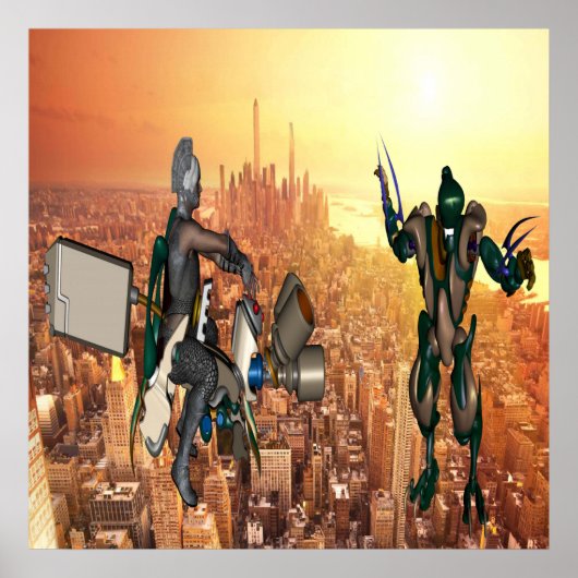 Defensie van Planet Earth Poster (Voorkant)